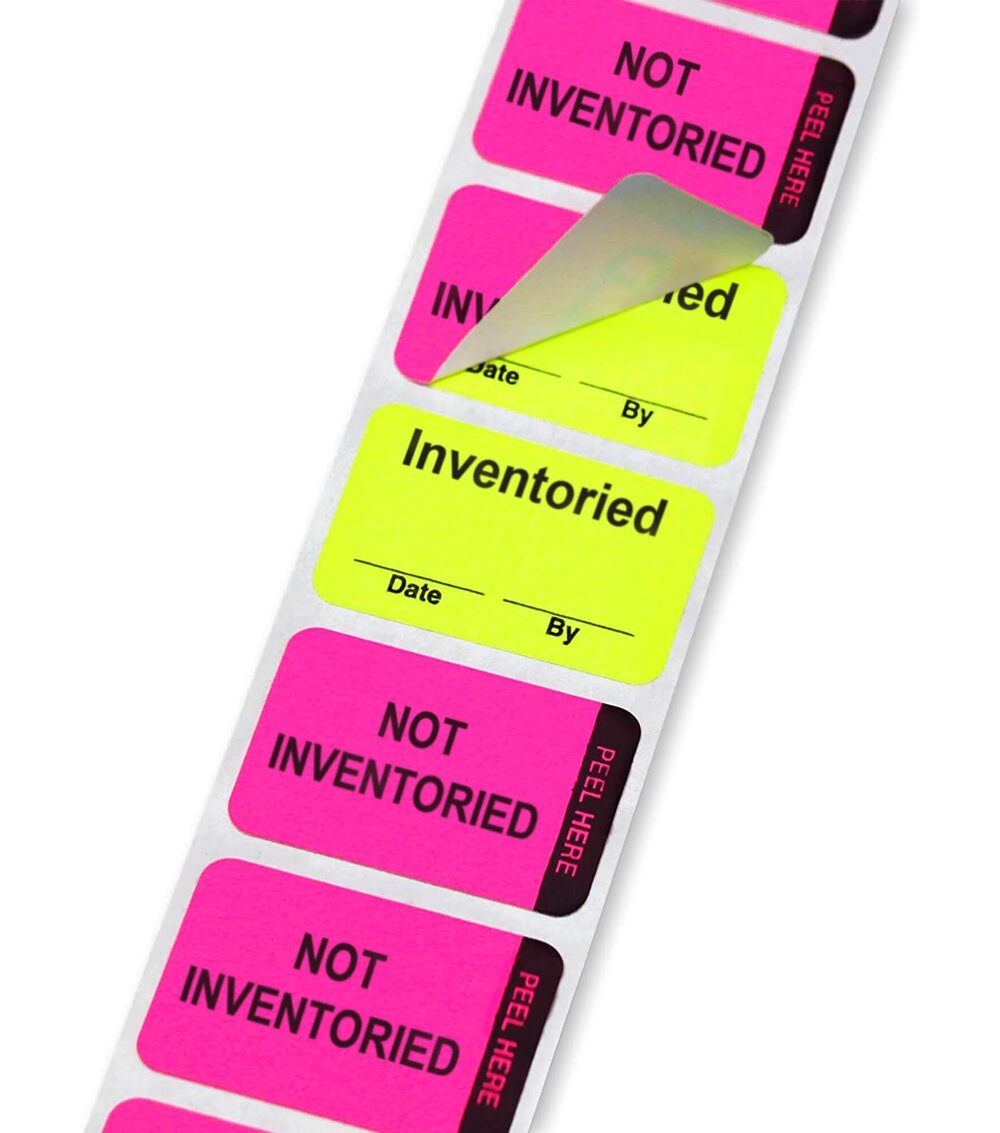 2274 1 x 1.50 Inch Fluorescent Pink and Yellow Double Layer Quality Control
